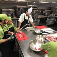 Students in Kitchen