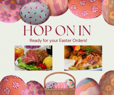 Hop on In, Ready for your Easter Order.